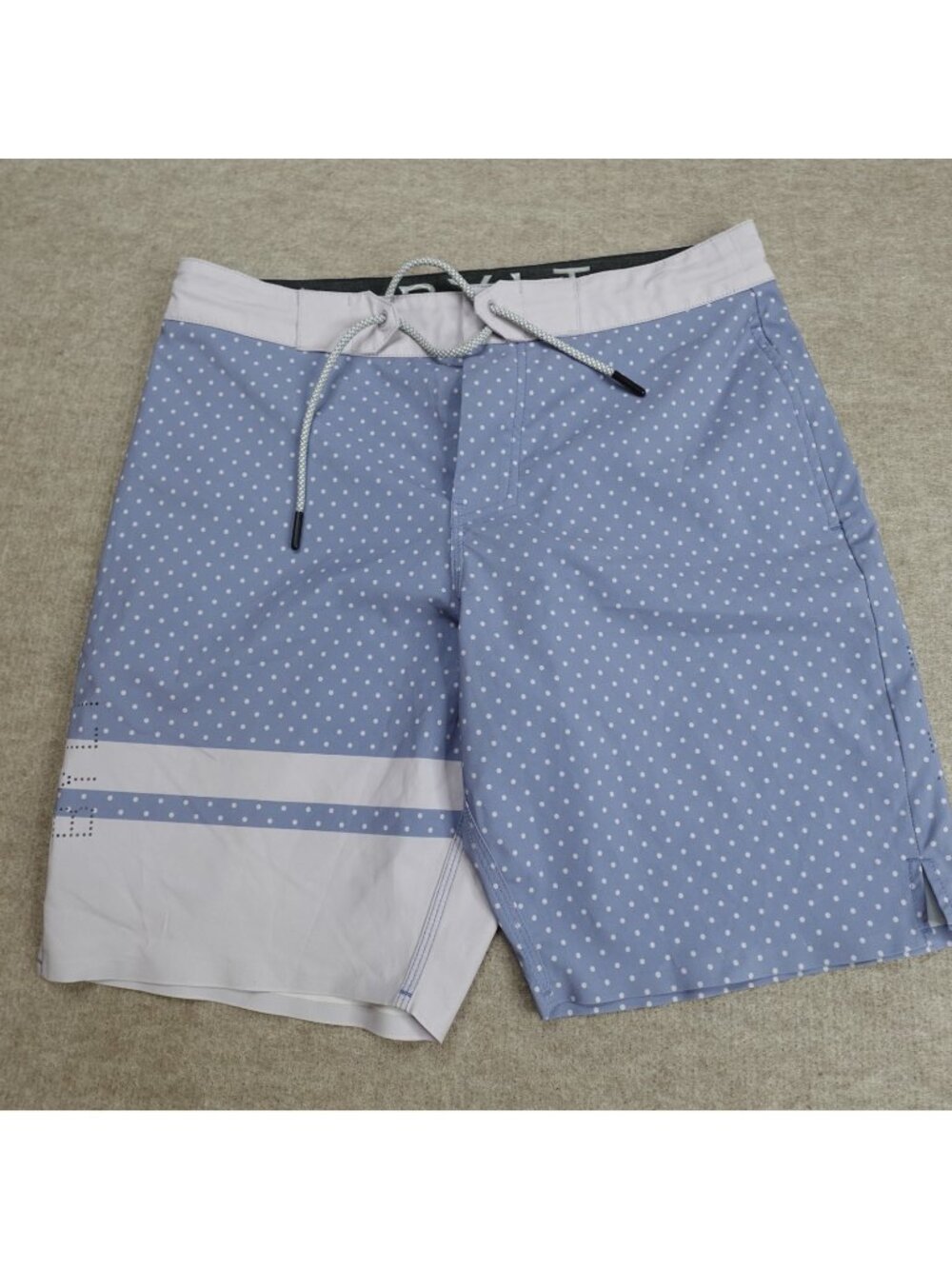 Bylt Shorts Small Blue Polka Dot Board Drawstring Coastal Boardshort